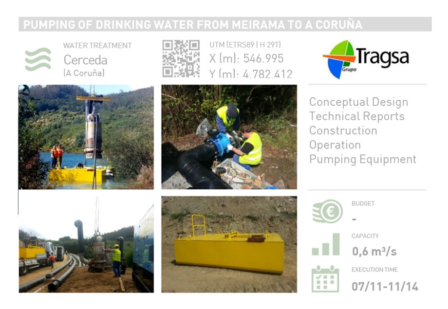 PUMPING OF DRINKING WATER FROM MEIRAMA POND TO A CORUÑA